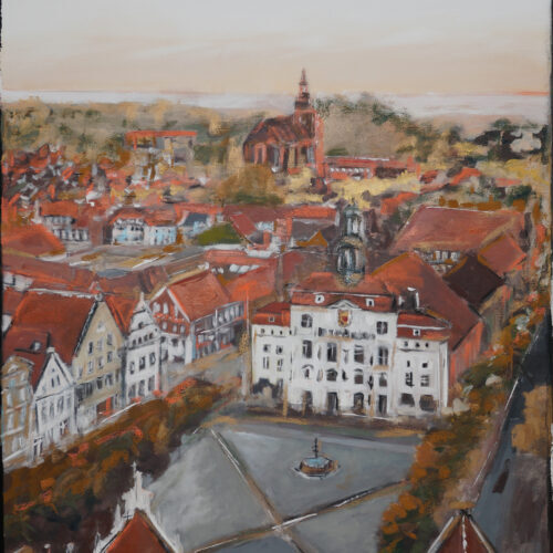Lüneburg-Gemälde, Rathaus Lüneburg, Marktplatz Lüneburg, Karin Greife